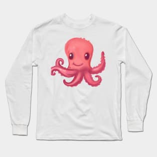 Cute Octopus Drawing Long Sleeve T-Shirt